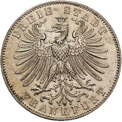 Frankfurt, Freie Stadt, Gedenk-Taler 1862 "Zum Deutschen ...