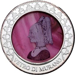 1000 Francs 2015 VENETIAN GLASS PINK LADY Handcrafted Murano 2 oz ...