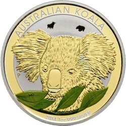 1 Dollar 2014 Koala "Bull and Bear" collection, 1 oz Silver 999 ...