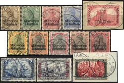 Germania REICHSPOST, kpl., sauber gest., Nr. 16 I und 19 I ...