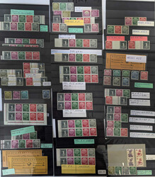 Heuss Spezial, umfangreicher meist ** Steckkartenbestand Heuss 1954, ...