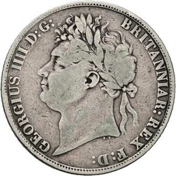 Crown 1821, George IV. (1820-1830), KM# 680.1, ss.
