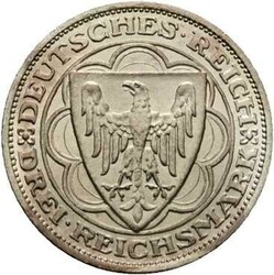 3 Reichsmark 1927 A Bremerhaven, AKS 75, stgAutomatically generated ...