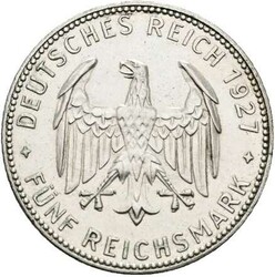 5 RM 1927 F Universität Tübingen, AKS 62, ber., vzAutomatically ...