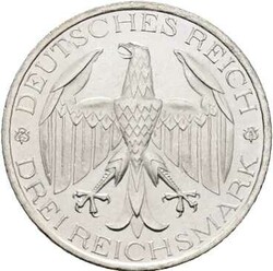 3 RM 1929 A, Vereinigung Waldecks mit Preussen, AKS 83, fast ...