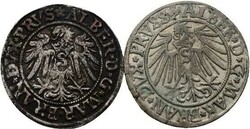 Preußen - Herzogtum (Ostpreussen), Groschen 1533 und 1541, ...