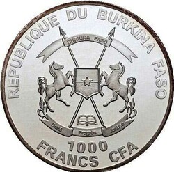 Burkina Faso: 1000 Francs CFA, The New Testament 2016, 1 Unze, Silber ...