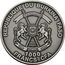 Burkina Faso: 1000 Francs CFA, Wolpertinger 2015 1 Unze, Silber 999, ...