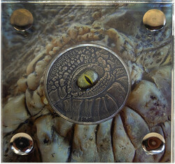 Burkina Faso: 1000 Francs CFA, Crocodile Eye 2016, 1 Unze, Silber 999 ...