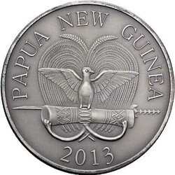 Papua Neuguinea: 5 Kina, "Baumkänguru" (Tree Kangaroo) 2013, 1 Unze, ...