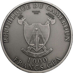 1000 Francs CFA, "Cross River Gorilla" 2013, 1 Unze, Silber 999, ...