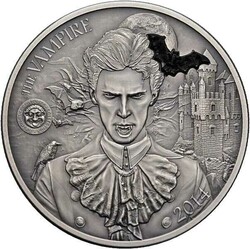 10 Dollars, "Mythical Creatures Collection" The Vampire 2014, 2 Unzen ...