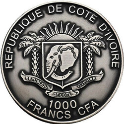 1000 Francs CFA, "40th anniversary of the death ofOskar Schindler" ...