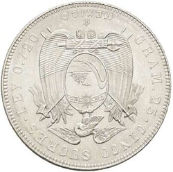 5 Sucres 1944 Antonio Jose de Sucre, KM# 79, vz.Automatically ...