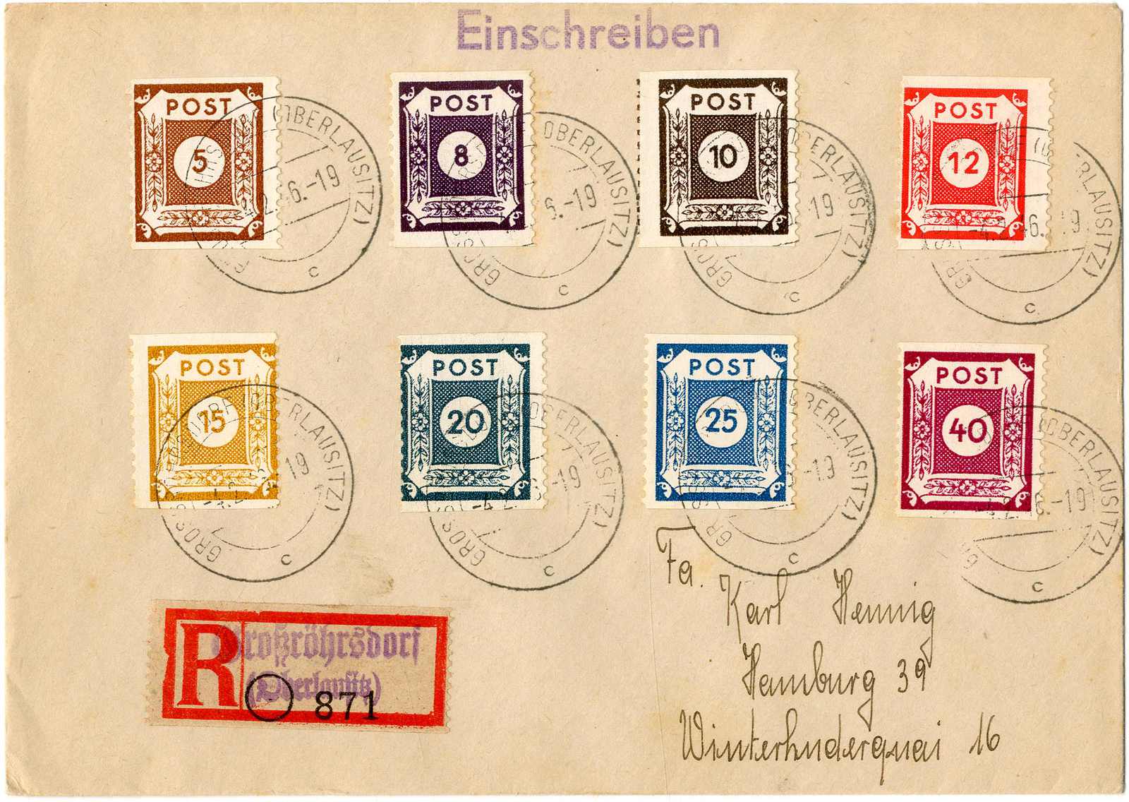 Lot 1151 - sowjetische zone - Karl Pfankuch & Co. auction #222 Lot 1151 - sowjetische zone - Karl Pfankuch & Co. auction #222