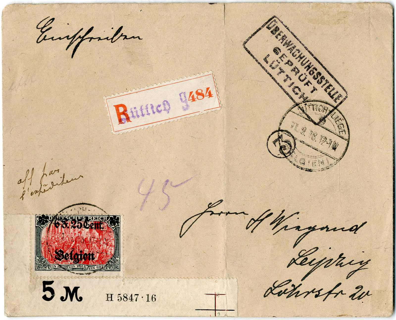 Lot 1556 - deutsche besetzung i. wk belgien - Karl Pfankuch & Co. auction #222 Lot 1556 - deutsche besetzung i. wk belgien - Karl Pfankuch & Co. auction #222