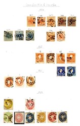 Gebiete: Überwiegend */gest. Sammlung aus 1850-1918 auf 22 selbst ...