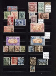 gest. Sammlung aus 1852-1959 auf Steckseiten im Klemmbinder. ...