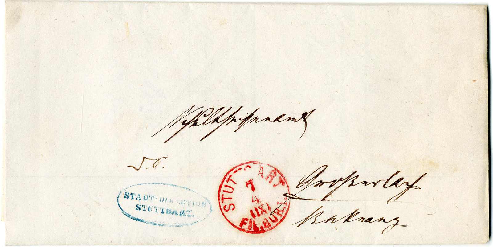 Lot 553 - Altdeutschland Württemberg, Stempel - Karl Pfankuch & Co. auction #222 Lot 553 - Altdeutschland Württemberg, Stempel - Karl Pfankuch & Co. auction #222