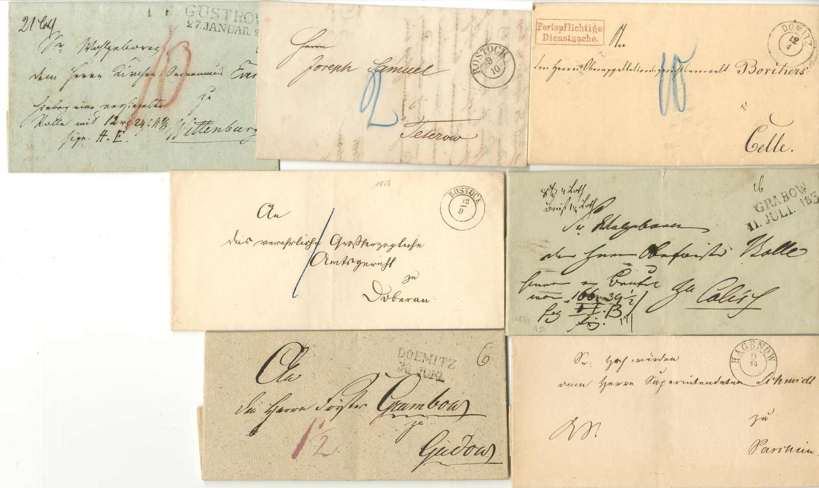 Lot 322 - Altdeutschland Mecklenburg Schwerin, Vorphilatelie - Karl Pfankuch & Co. auction #222 Lot 322 - Altdeutschland Mecklenburg Schwerin, Vorphilatelie - Karl Pfankuch & Co. auction #222