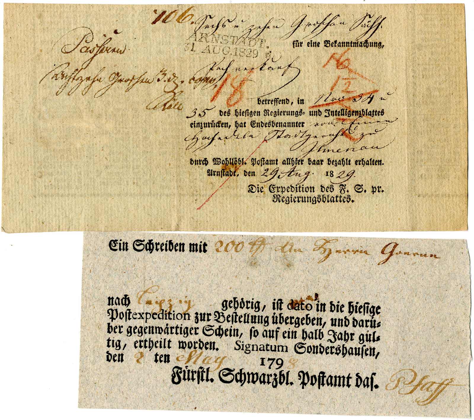 Lot 490 - Altdeutschland Thurn und Taxis, Vorphilatelie - Karl Pfankuch & Co. auction #222 Lot 490 - Altdeutschland Thurn und Taxis, Vorphilatelie - Karl Pfankuch & Co. auction #222