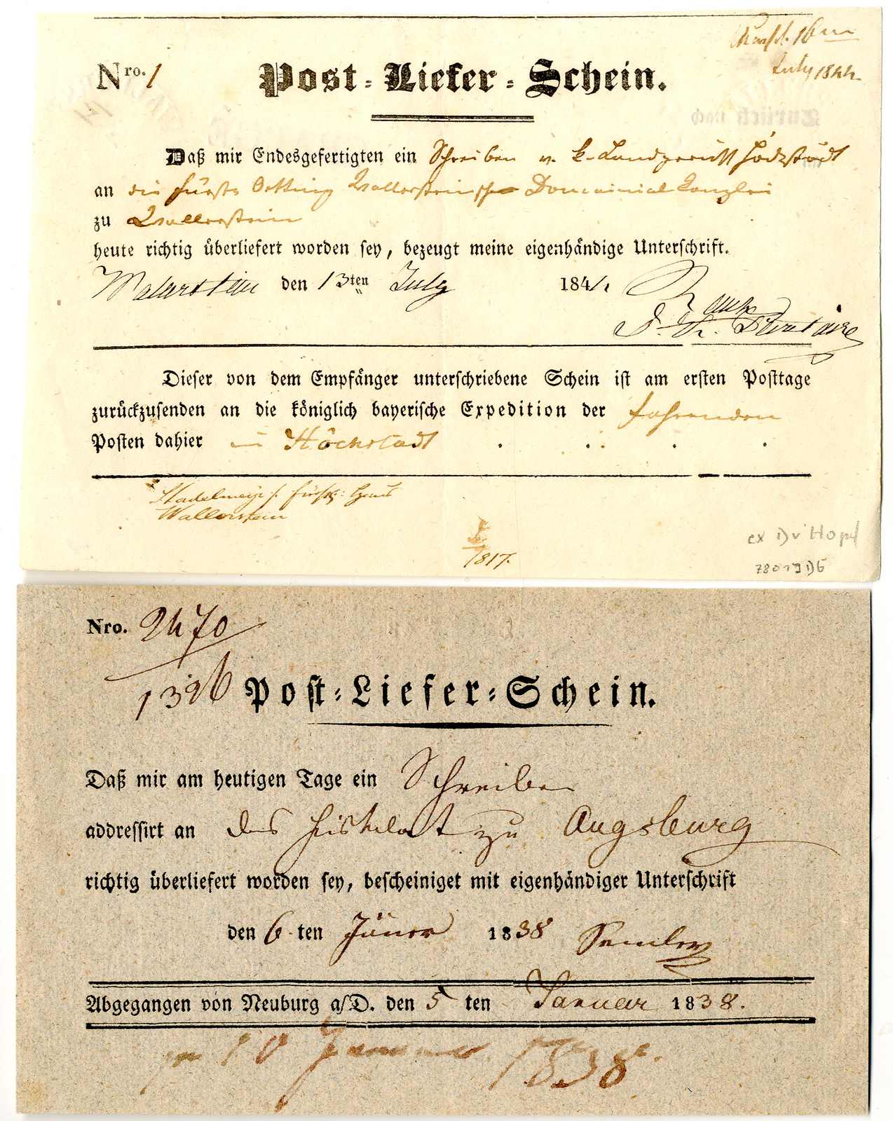 Lot 87 - Altdeutschland Bayern, Vorphilatelie - Karl Pfankuch & Co. auction #222 Lot 87 - Altdeutschland Bayern, Vorphilatelie - Karl Pfankuch & Co. auction #222