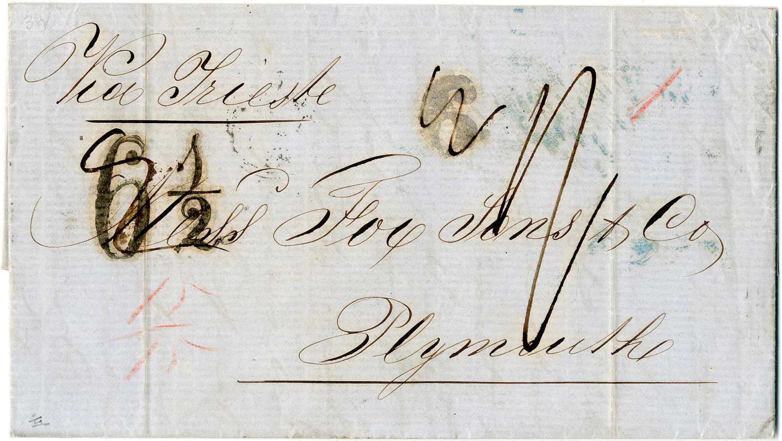 Lot 566 - , Transitstempel - Karl Pfankuch & Co. auction #222 Lot 566 - , Transitstempel - Karl Pfankuch & Co. auction #222