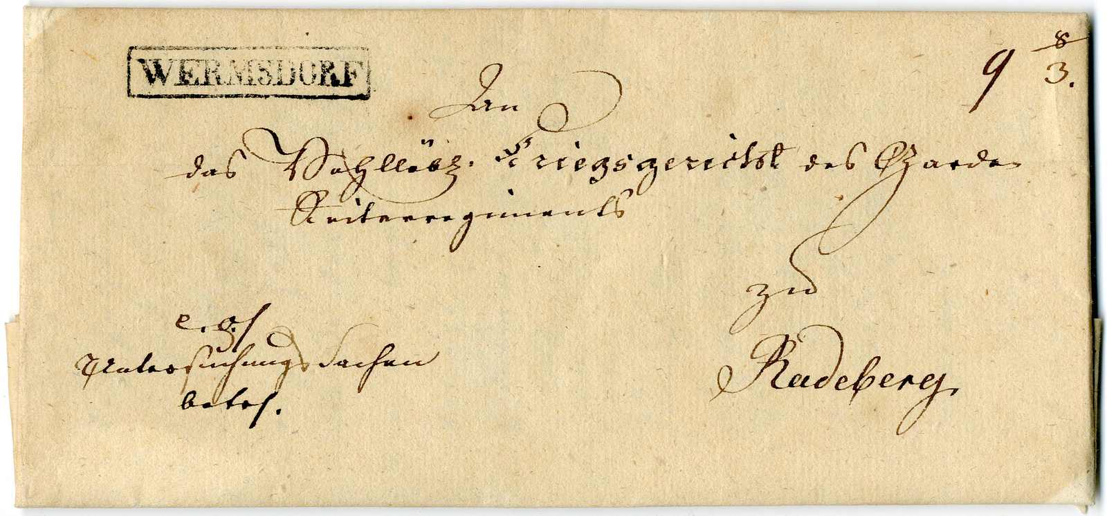 Lot 449 - Altdeutschland Sachsen, Vorphilatelie - Karl Pfankuch & Co. auction #222 Lot 449 - Altdeutschland Sachsen, Vorphilatelie - Karl Pfankuch & Co. auction #222