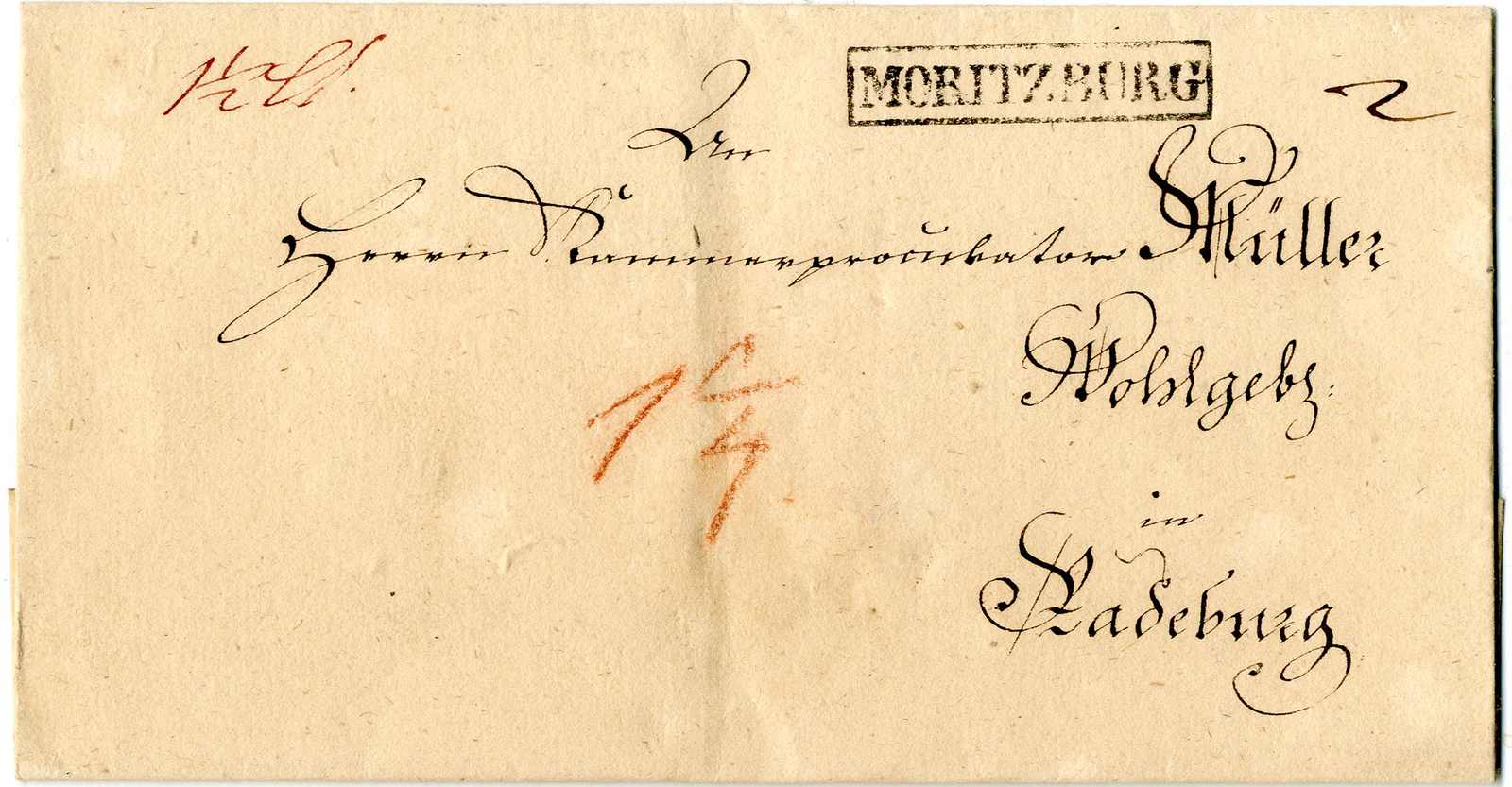 Lot 456 - Altdeutschland Sachsen, Vorphilatelie - Karl Pfankuch & Co. auction #222 Lot 456 - Altdeutschland Sachsen, Vorphilatelie - Karl Pfankuch & Co. auction #222