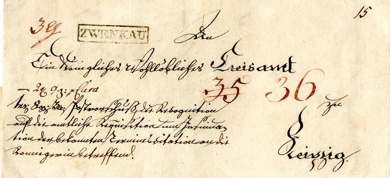 Lot 462 - Altdeutschland Sachsen, Vorphilatelie - Karl Pfankuch & Co. auction #222 Lot 462 - Altdeutschland Sachsen, Vorphilatelie - Karl Pfankuch & Co. auction #222