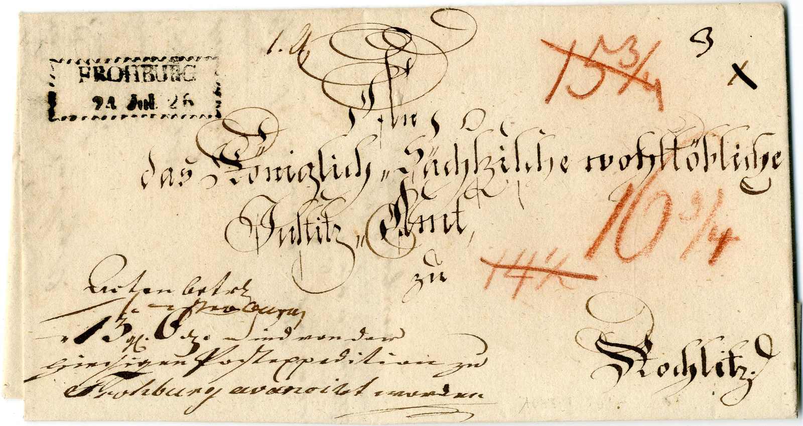 Lot 443 - Altdeutschland Sachsen, Vorphilatelie - Karl Pfankuch & Co. auction #222 Lot 443 - Altdeutschland Sachsen, Vorphilatelie - Karl Pfankuch & Co. auction #222