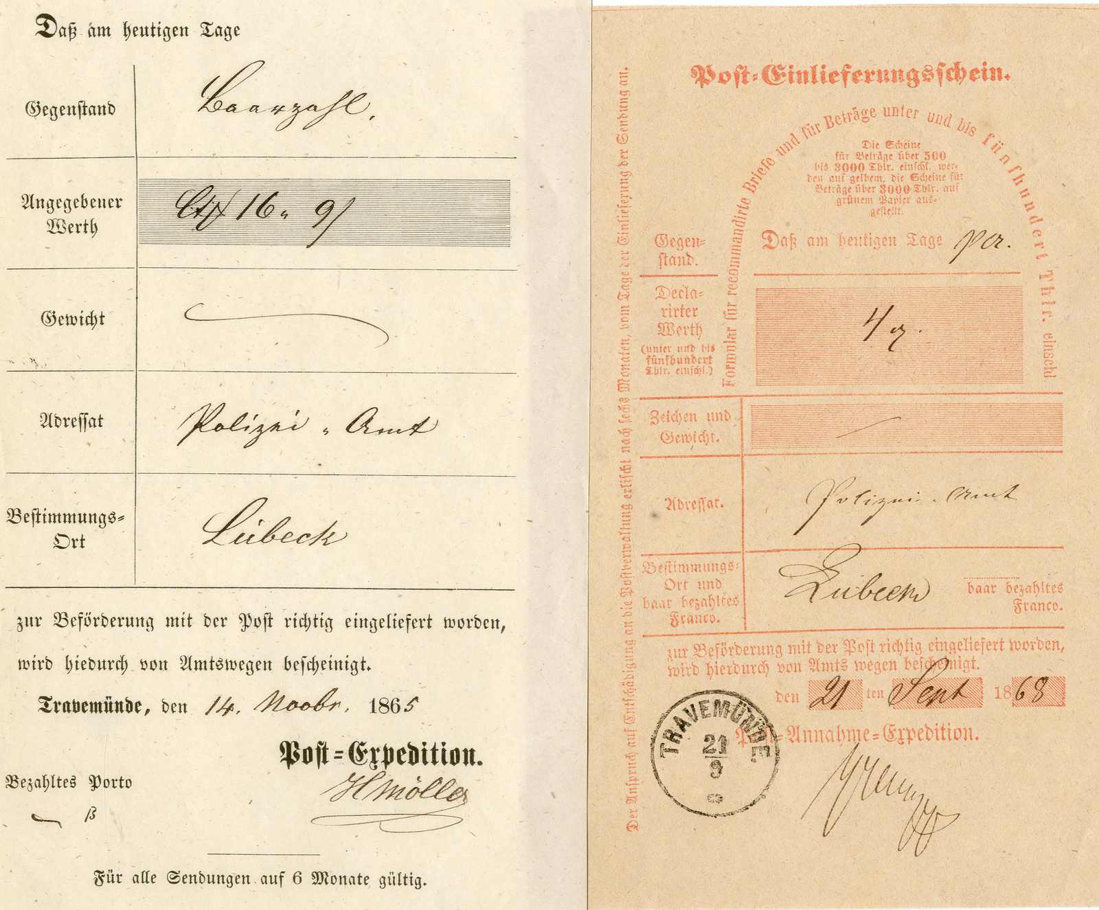 Lot 321 - Altdeutschland Lübeck, Stempel - Karl Pfankuch & Co. auction #222 Lot 321 - Altdeutschland Lübeck, Stempel - Karl Pfankuch & Co. auction #222