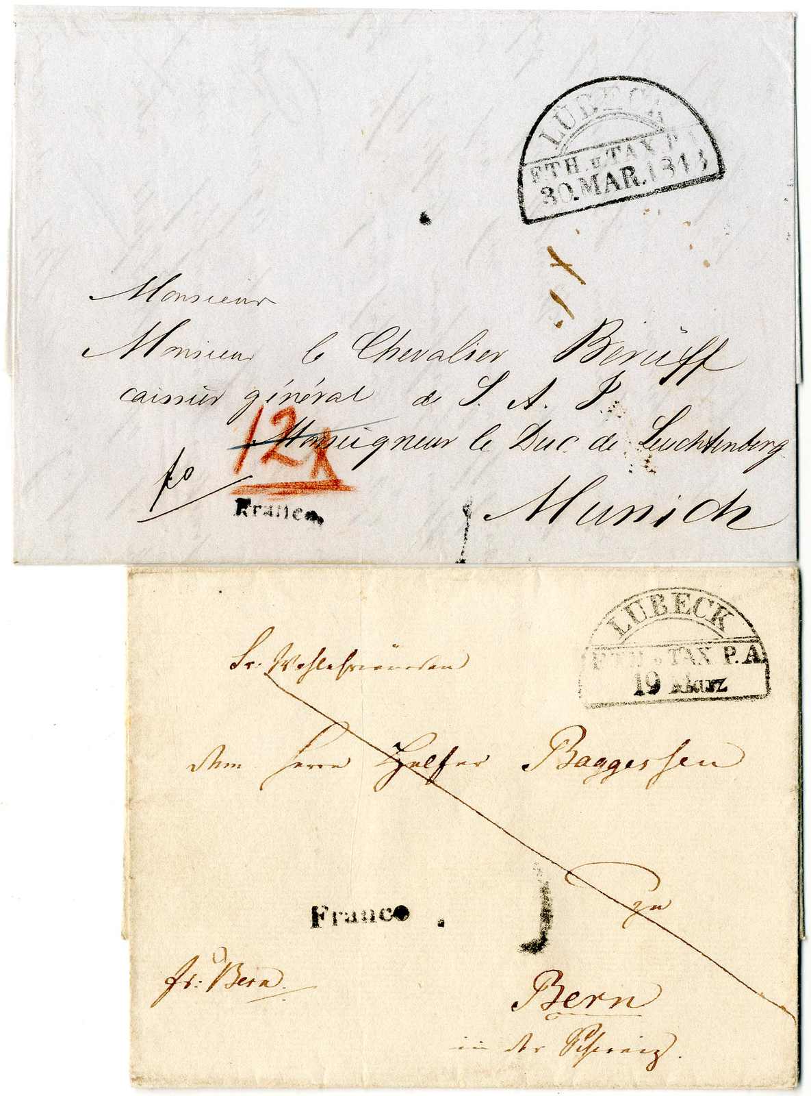 Lot 312 - Altdeutschland Lübeck, Vorphilatelie  -  Karl Pfankuch & Co. auction #222