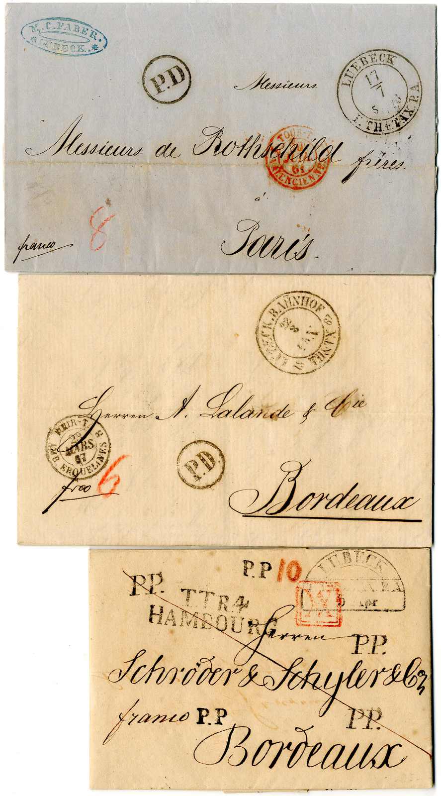 Lot 317 - Altdeutschland Lübeck, Stempel - Karl Pfankuch & Co. auction #222 Lot 317 - Altdeutschland Lübeck, Stempel - Karl Pfankuch & Co. auction #222