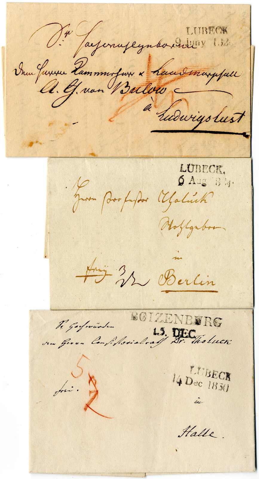 Lot 311 - Altdeutschland Lübeck, Vorphilatelie  -  Karl Pfankuch & Co. auction #222