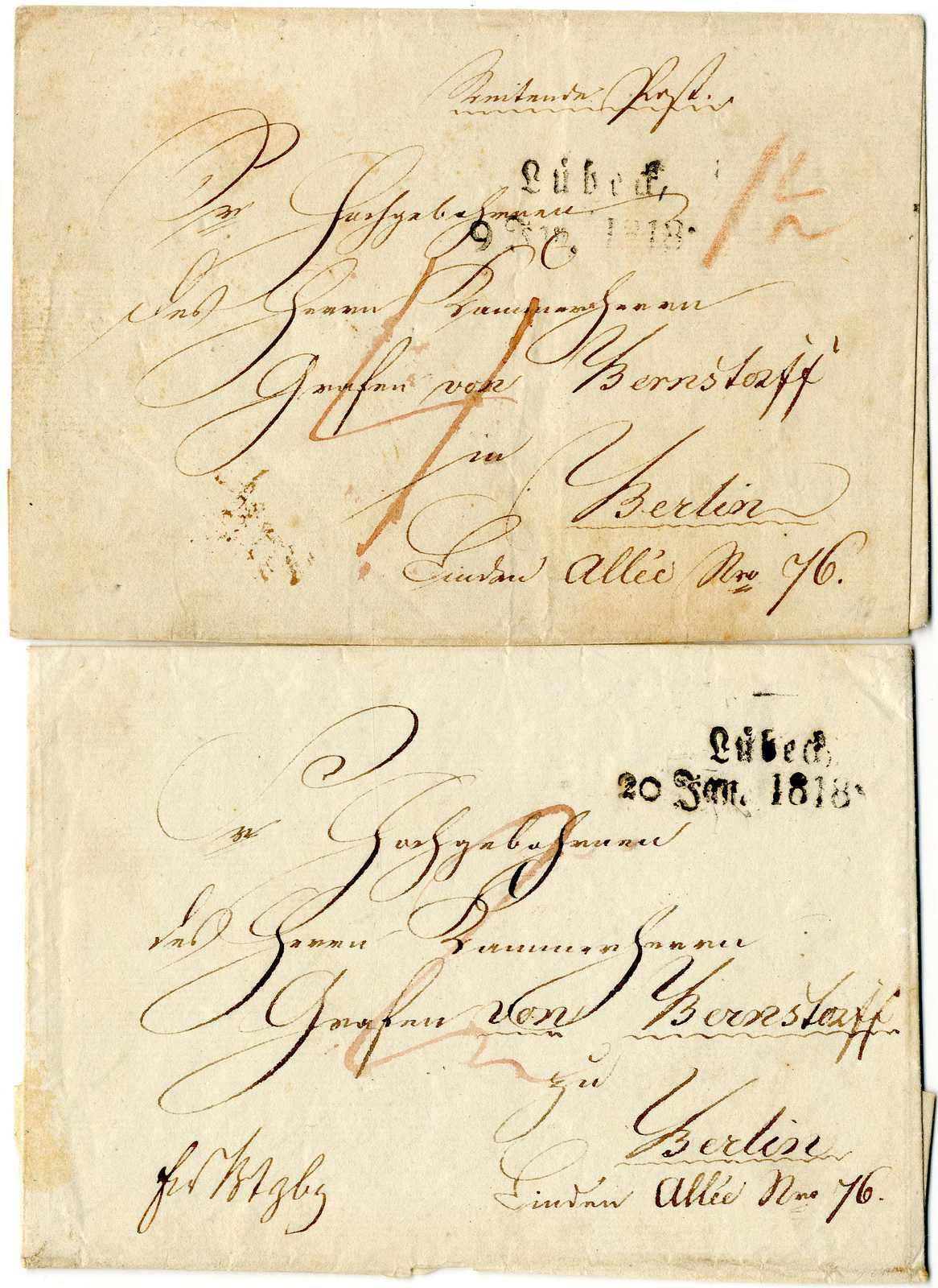 Lot 310 - Altdeutschland Lübeck, Vorphilatelie  -  Karl Pfankuch & Co. auction #222