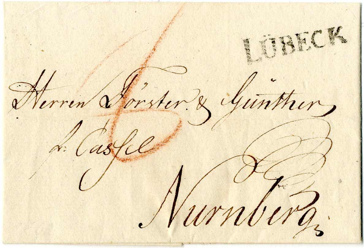 Lot 308 - Altdeutschland Lübeck, Vorphilatelie  -  Karl Pfankuch & Co. auction #222