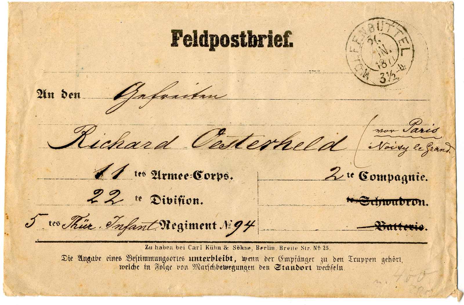 Lot 215 - Altdeutschland Braunschweig, Stempel  -  Karl Pfankuch & Co. auction #222