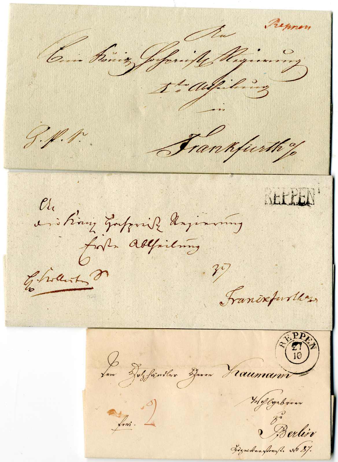 Lot 378 - Altdeutschland Preussen, Vorphilatelie  -  Karl Pfankuch & Co. auction #222