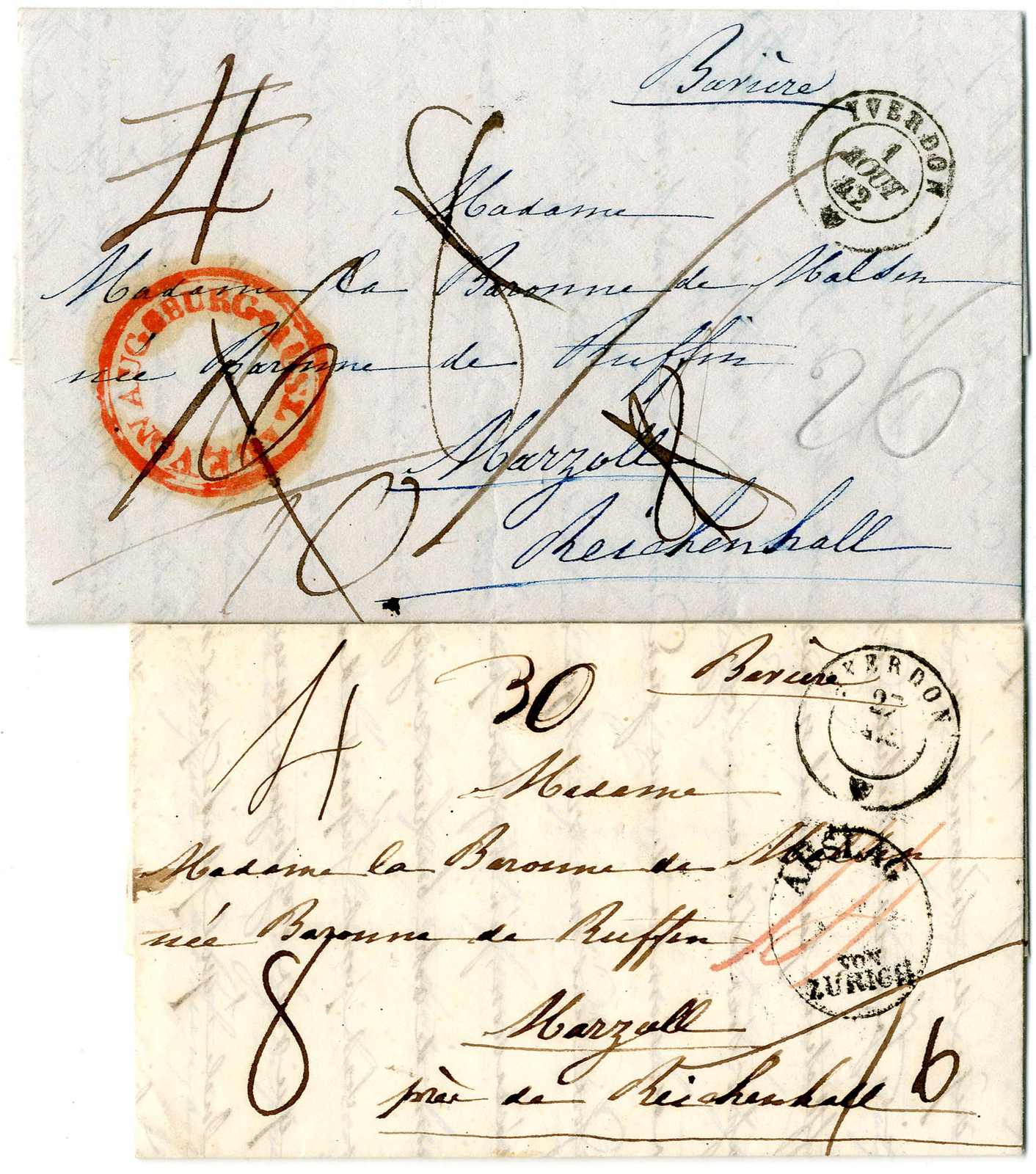 Lot 558 - , Transitstempel - Karl Pfankuch & Co. auction #222 Lot 558 - , Transitstempel - Karl Pfankuch & Co. auction #222