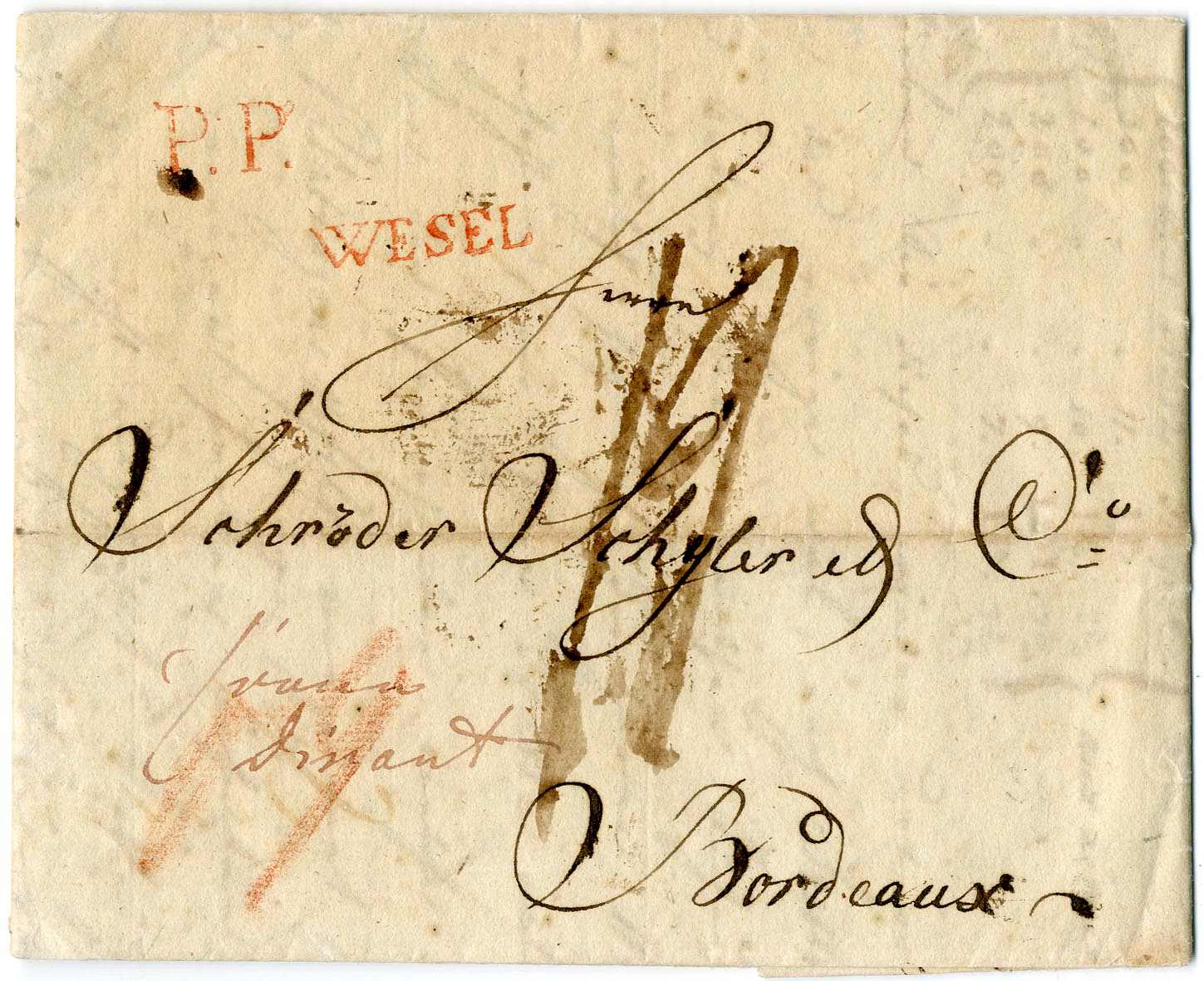 Lot 555 - , Transitstempel - Karl Pfankuch & Co. auction #222 Lot 555 - , Transitstempel - Karl Pfankuch & Co. auction #222