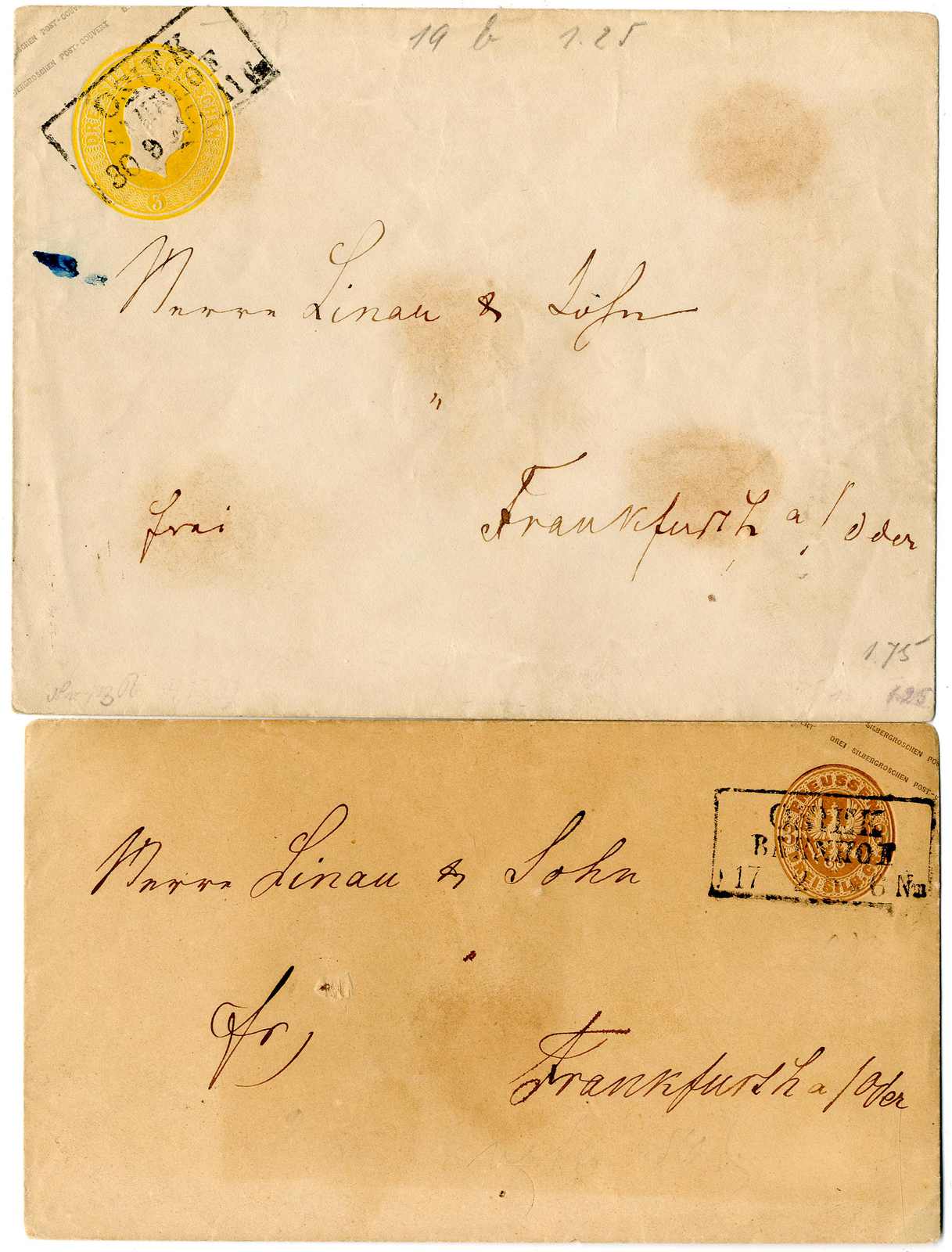 Lot 425 - Altdeutschland Preussen, Stempel - Karl Pfankuch & Co. auction #222 Lot 425 - Altdeutschland Preussen, Stempel - Karl Pfankuch & Co. auction #222