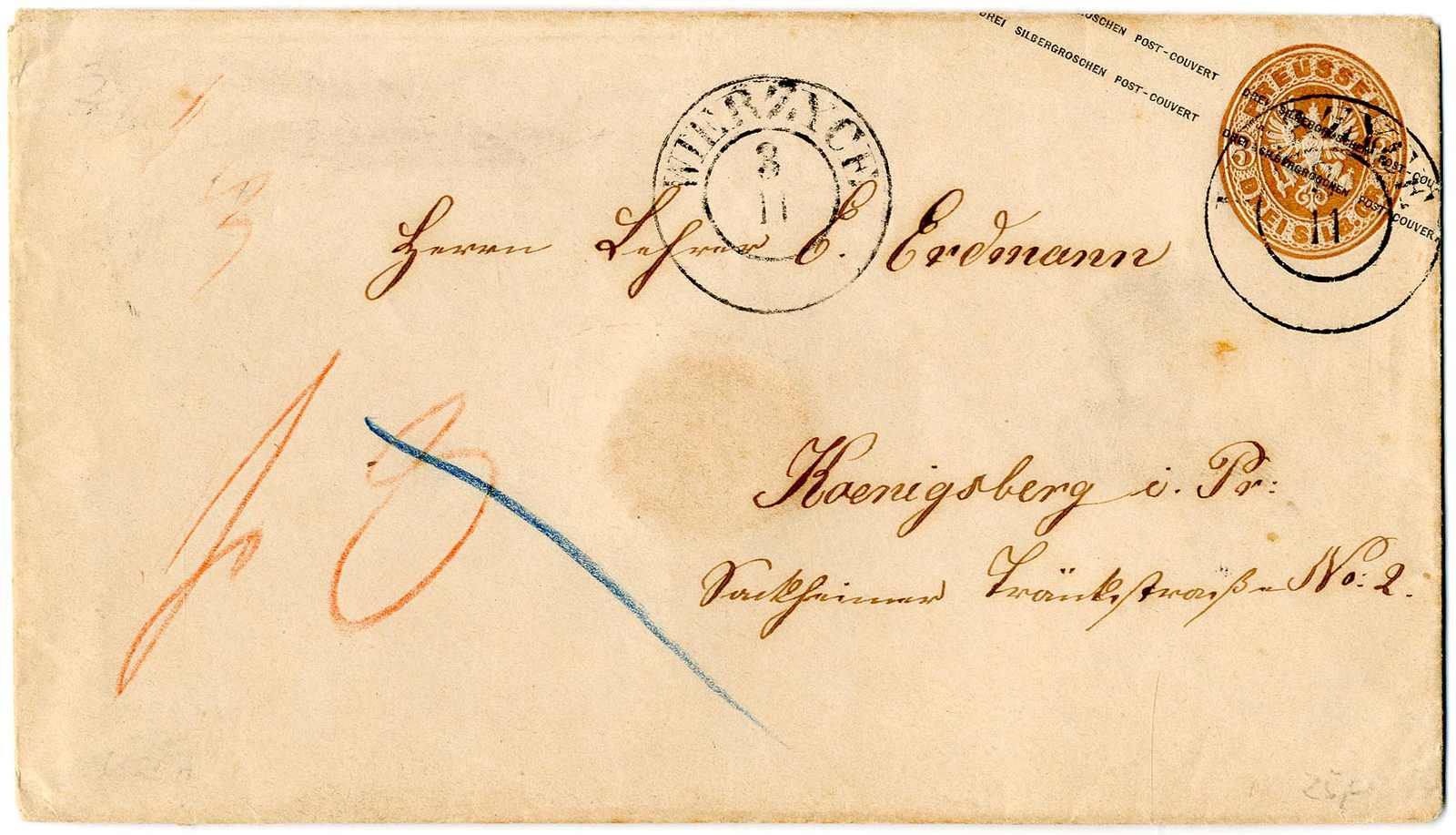 Lot 427 - Altdeutschland Preussen, Stempel - Karl Pfankuch & Co. auction #222 Lot 427 - Altdeutschland Preussen, Stempel - Karl Pfankuch & Co. auction #222
