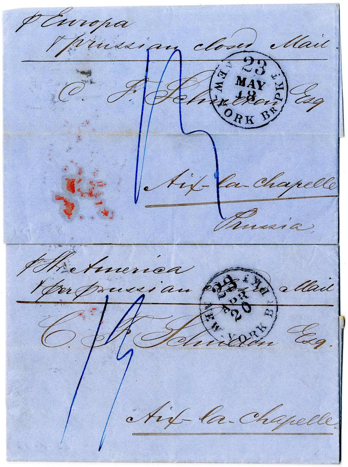 Lot 564 - , Transitstempel - Karl Pfankuch & Co. auction #222 Lot 564 - , Transitstempel - Karl Pfankuch & Co. auction #222