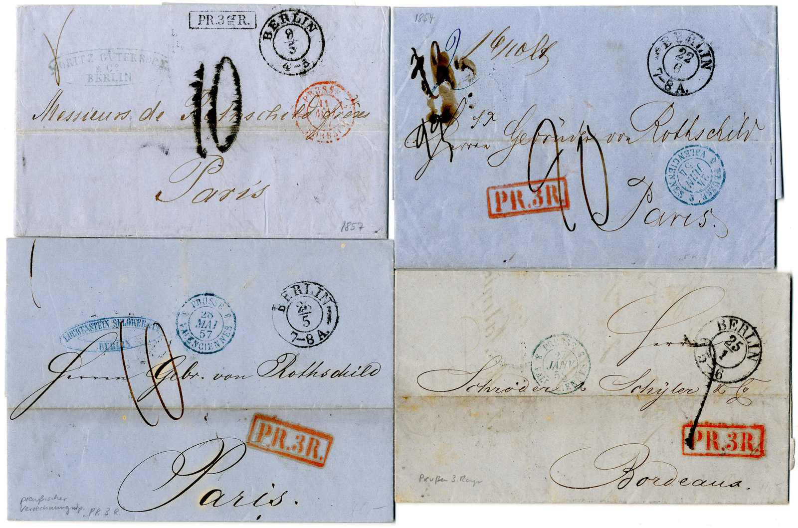 Lot 560 - , Transitstempel - Karl Pfankuch & Co. auction #222 Lot 560 - , Transitstempel - Karl Pfankuch & Co. auction #222
