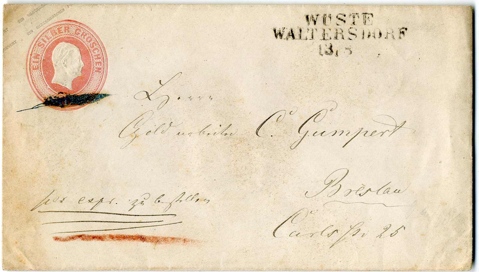 Lot 428 - Altdeutschland Preussen, Stempel - Karl Pfankuch & Co. auction #222 Lot 428 - Altdeutschland Preussen, Stempel - Karl Pfankuch & Co. auction #222