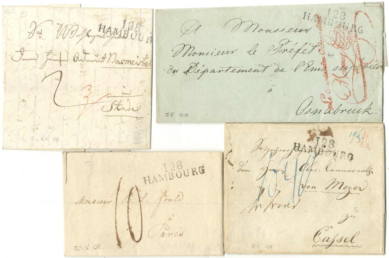 Lot 247 - Altdeutschland Hamburg, Vorphilatelie - Karl Pfankuch & Co. auction #222 Lot 247 - Altdeutschland Hamburg, Vorphilatelie - Karl Pfankuch & Co. auction #222