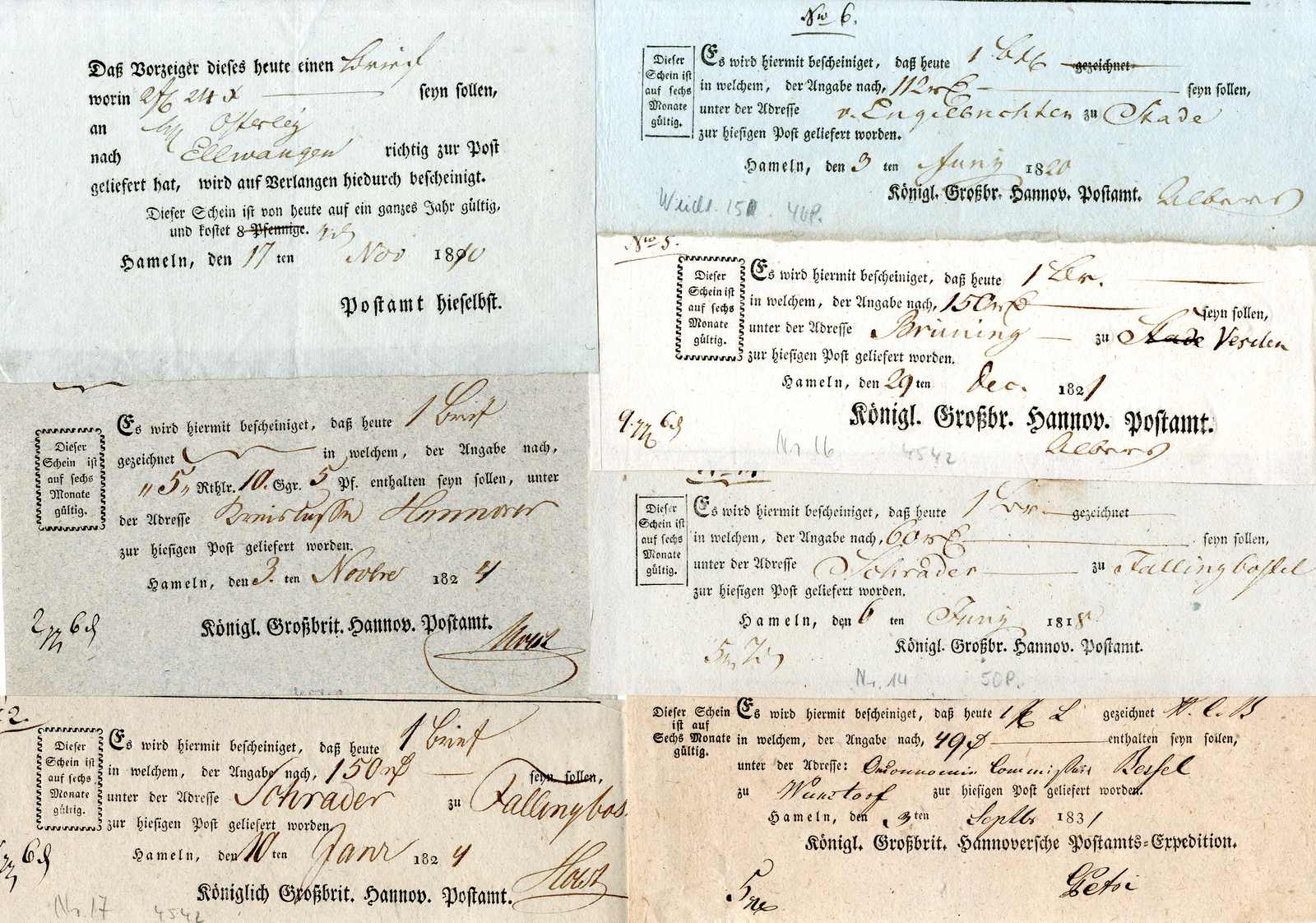 Lot 278 - Altdeutschland Hannover, Vorphilatelie - Karl Pfankuch & Co. auction #222 Lot 278 - Altdeutschland Hannover, Vorphilatelie - Karl Pfankuch & Co. auction #222