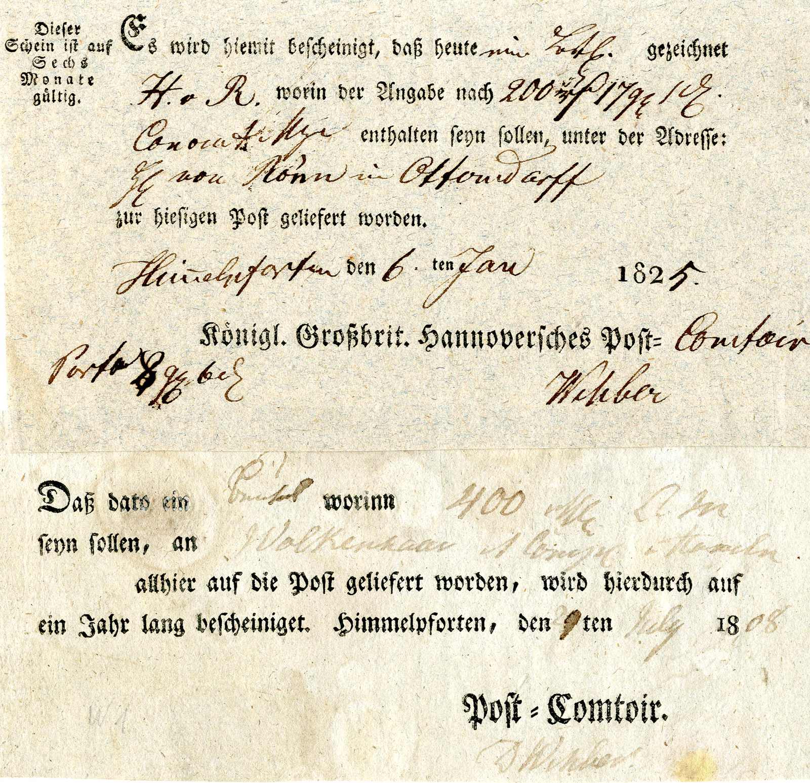 Lot 276 - Altdeutschland Hannover, Vorphilatelie - Karl Pfankuch & Co. auction #222 Lot 276 - Altdeutschland Hannover, Vorphilatelie - Karl Pfankuch & Co. auction #222