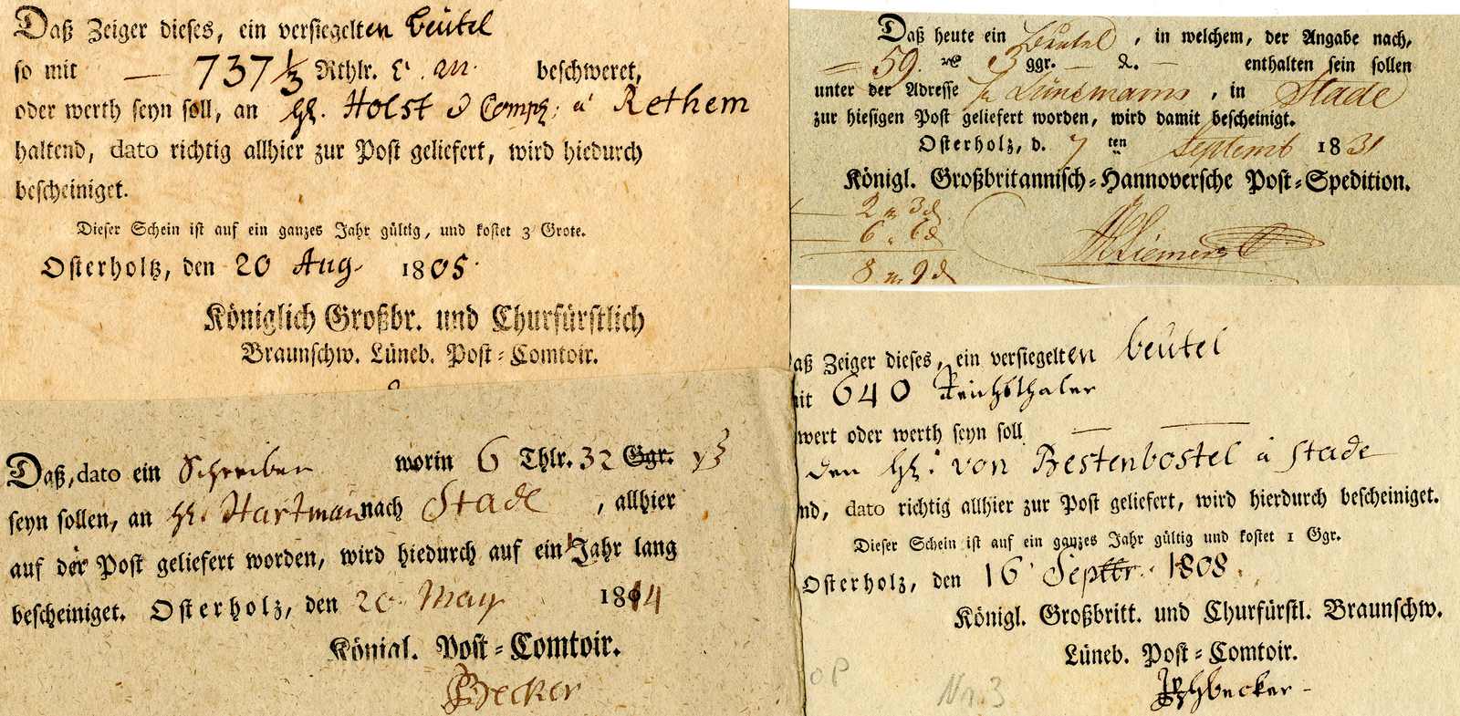 Lot 275 - Altdeutschland Hannover, Vorphilatelie - Karl Pfankuch & Co. auction #222 Lot 275 - Altdeutschland Hannover, Vorphilatelie - Karl Pfankuch & Co. auction #222